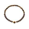 Bracciale Occhio di Tigre e Legno d’Incenso – Eleganza Raffinata
