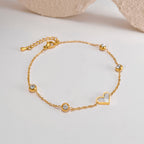 Bracciale Cuore in Titanio e Madreperla – Stile Elegante