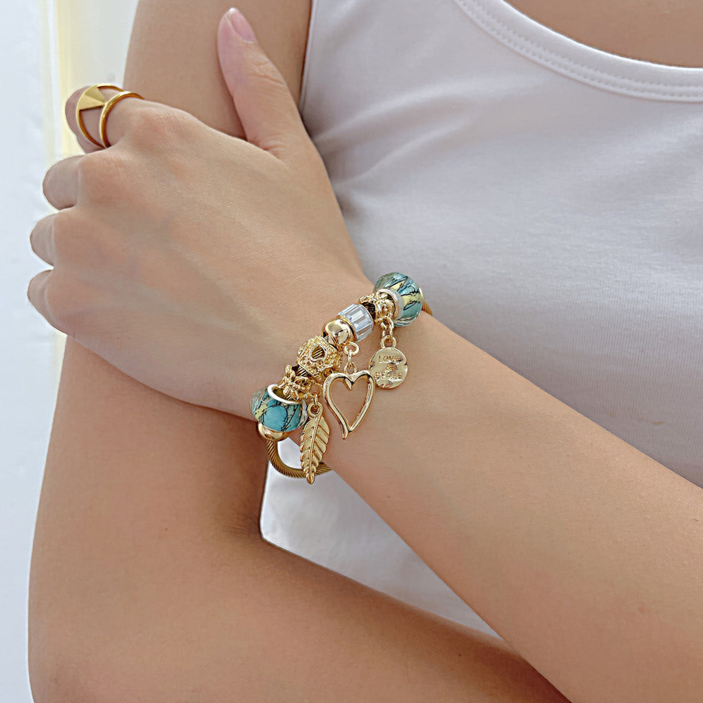 Bracciale Geometrico Cuore – Design Aperto